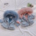 jeans kids puffer jackets